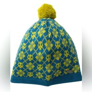 New Pistil Smash Beanie, Marine Chartreuse Skull